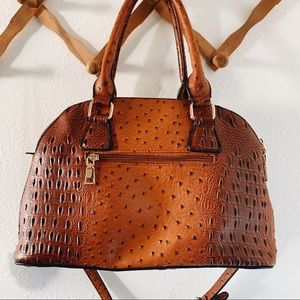 Alligator Print Brown Purse